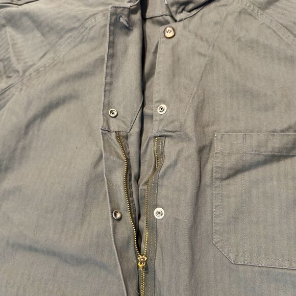 Gamine Workwear x Dickies Womens Miles Coveralls Size L 30”Inseam USA Made Olive - Picture 9 of 14